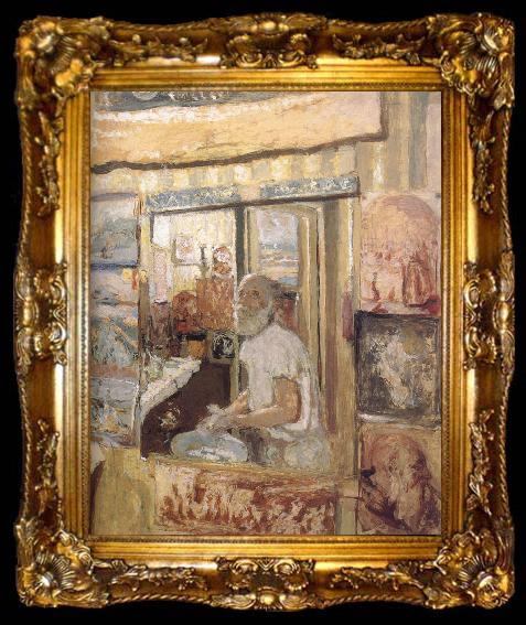 framed  Edouard Vuillard In the mirror of herself, ta009-2
